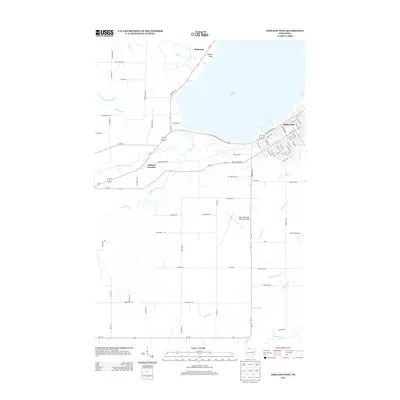 2013 Map of Ashland West, 2013 Print
