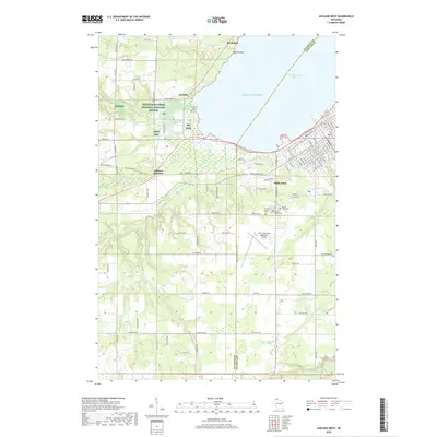 2018 Map of Ashland West, 2018 Print