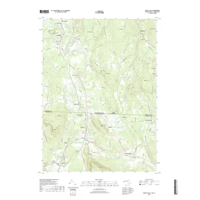 2018 Map of Ashley Falls, 2018 Print