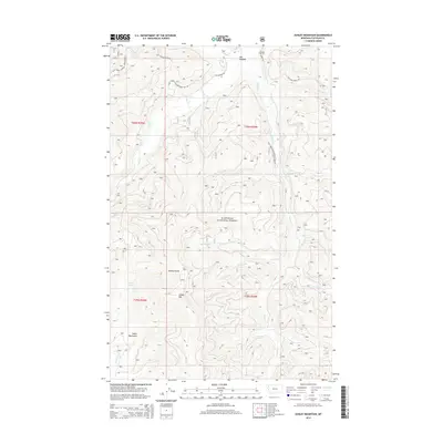 2014 Map of Ashley Mountain, 2014 Print