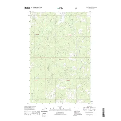 2020 Map of Ashley Mountain, 2020 Print