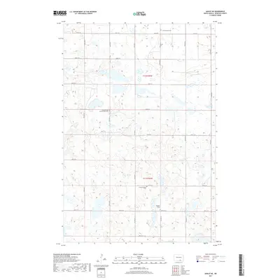 2017 Map of Ashley NE, 2017 Print
