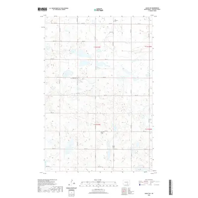 2020 Map of Ashley NE, 2020 Print