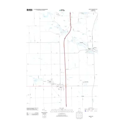 2013 Map of Ashley, 2013 Print