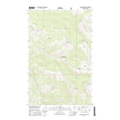 2017 Map of Ashnola Mountain, 2017 Print