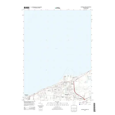 2013 Map of Ashtabula North, 2013 Print