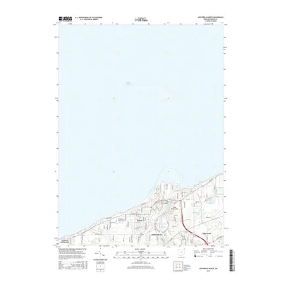 2016 Map of Ashtabula North, 2016 Print