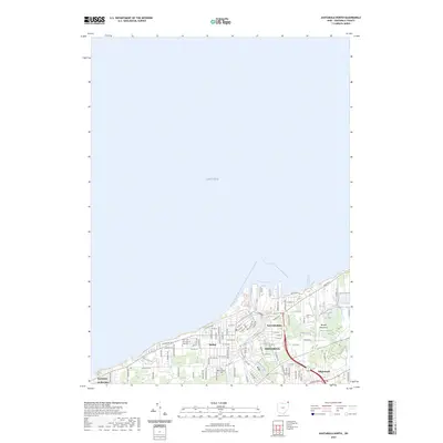 2023 Map of Ashtabula North, 2023 Print