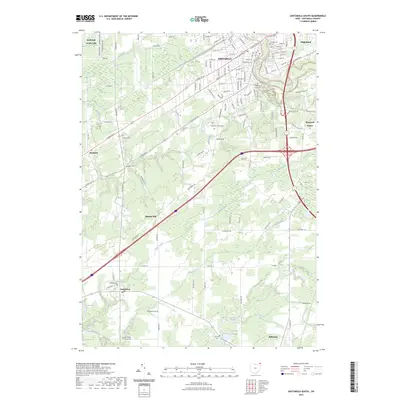 2023 Map of Ashtabula South, 2023 Print