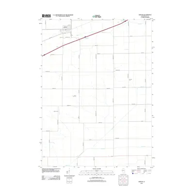 2012 Map of Ashton, 2012 Print