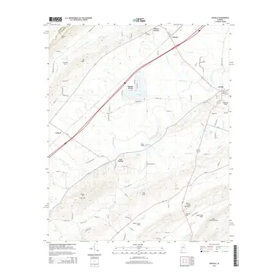 2014 Map of Ashville, 2014 Print
