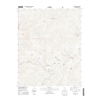 2013 Map of Aspen Basin, 2013 Print