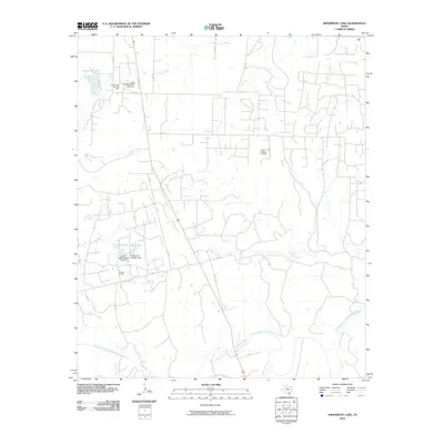 2010 Map of Aspermont Lake, 2010 Print