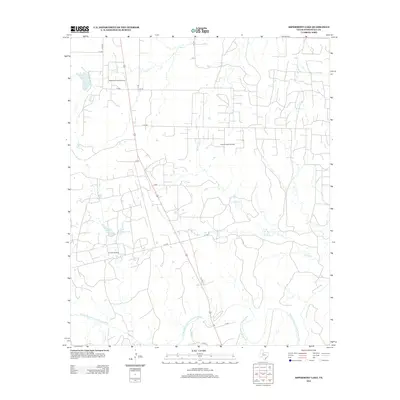 2012 Map of Aspermont Lake, 2012 Print