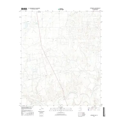 2016 Map of Aspermont Lake, 2016 Print