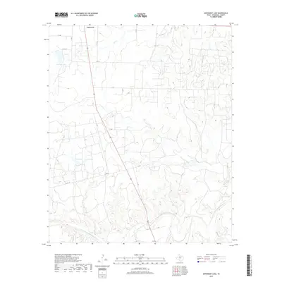 2019 Map of Aspermont Lake, 2019 Print