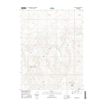 2017 Map of Asphalt Wash, 2017 Print