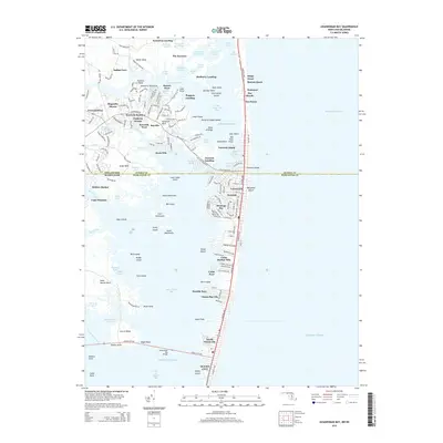 2014 Map of Assawoman Bay, 2014 Print