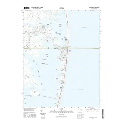 2016 Map of Assawoman Bay, 2016 Print