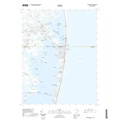 2019 Map of Assawoman Bay, 2019 Print
