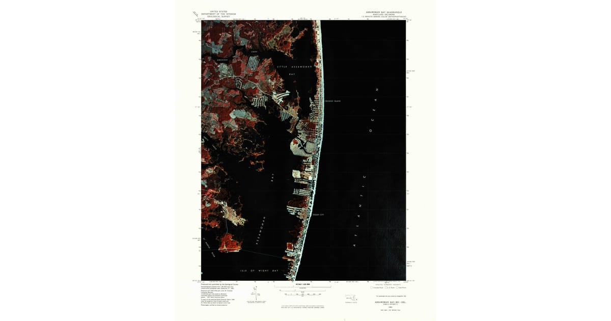 1980s Maps of Ocean City, MD | Pastmaps