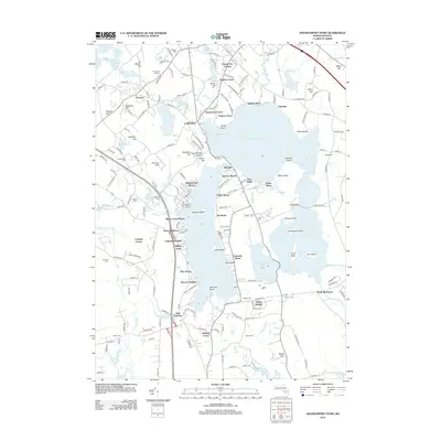 2012 Map of Assawompset Pond, 2012 Print