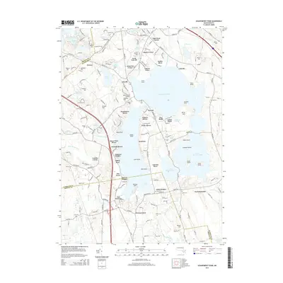 2015 Map of Assawompset Pond, 2015 Print