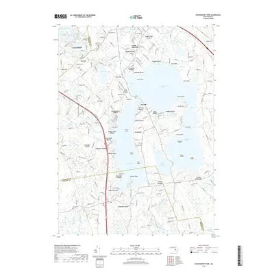 2018 Map of Assawompset Pond, 2018 Print