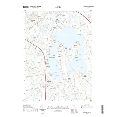 2021 Map of Assawompset Pond, 2021 Print