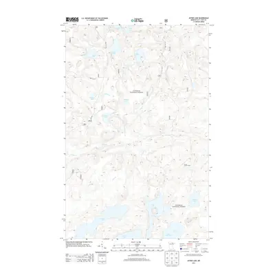 2013 Map of Astrid Lake, 2013 Print