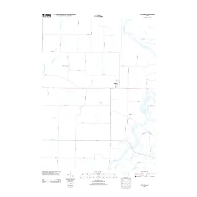 2013 Map of Atalissa, 2013 Print