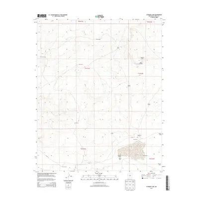 2013 Map of Atarque Lake, 2013 Print