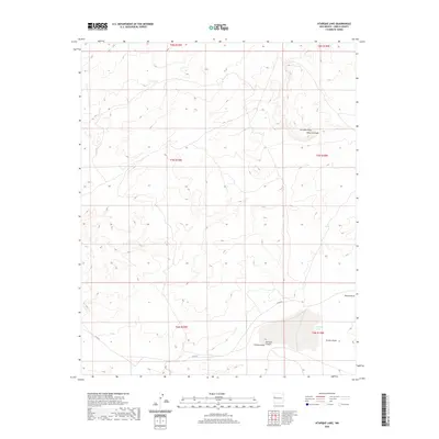 2020 Map of Atarque Lake, 2020 Print