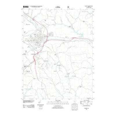 2011 Map of Athens, 2011 Print