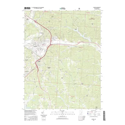 2017 Map of Athens, 2017 Print