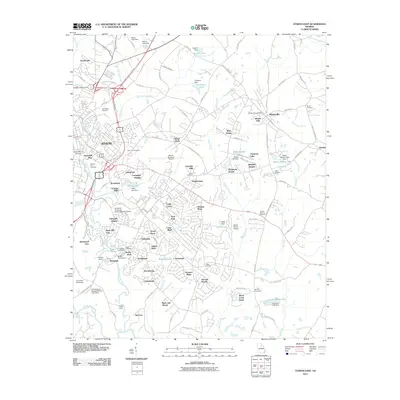 2011 Map of Athens East, 2011 Print