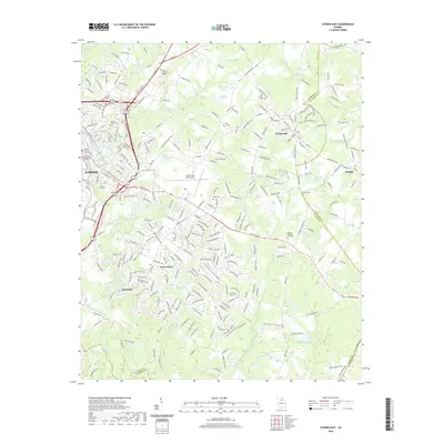 2020 Map of Athens East, 2020 Print
