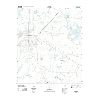 2010 Map of Athens, 2010 Print