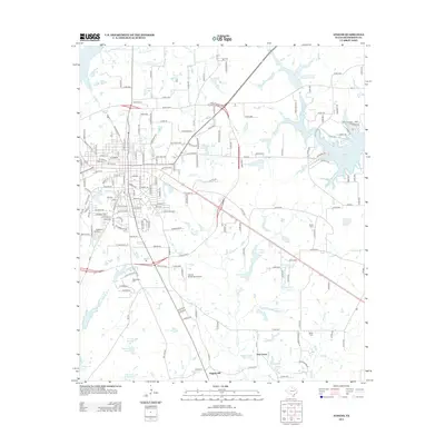 2013 Map of Athens, 2013 Print