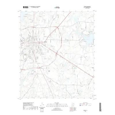 2019 Map of Athens, 2019 Print
