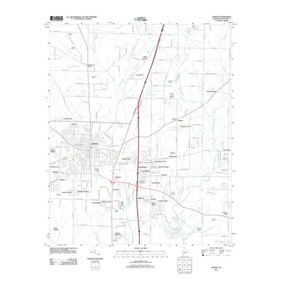 2011 Map of Athens, 2011 Print