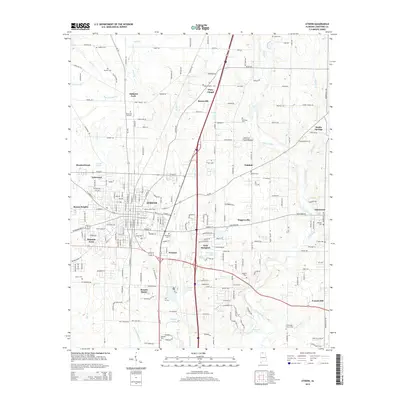 2014 Map of Athens, 2014 Print
