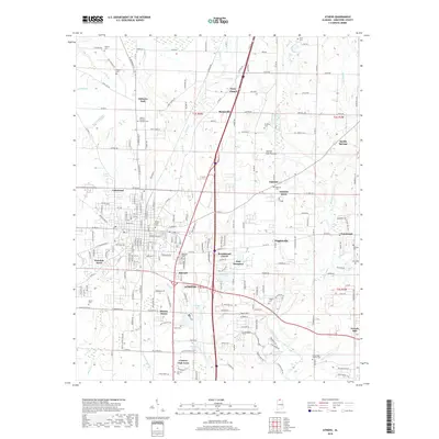 2018 Map of Athens, 2018 Print