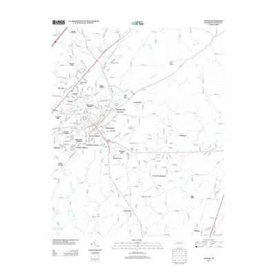 2013 Map of Athens, 2013 Print