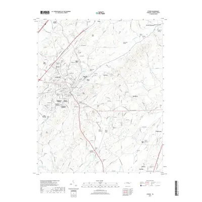 2019 Map of Athens, 2019 Print