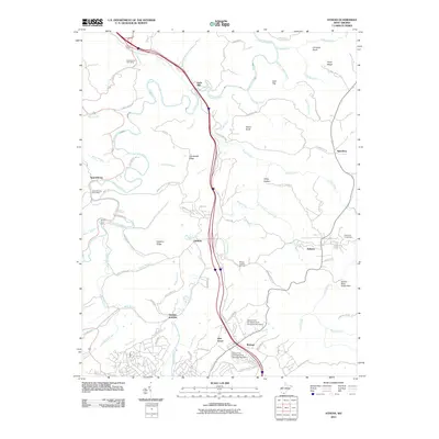 2011 Map of Athens, 2011 Print