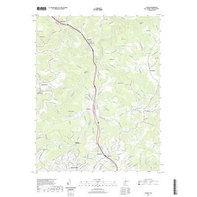 2019 Map of Athens, 2019 Print