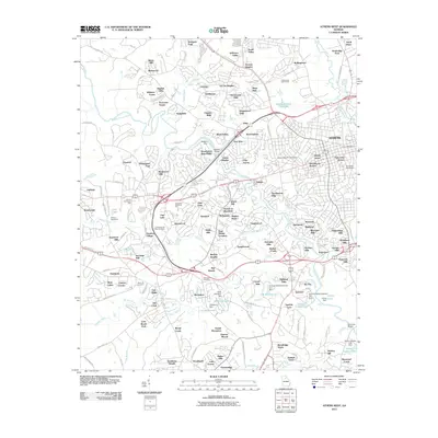 2011 Map of Athens West, 2011 Print