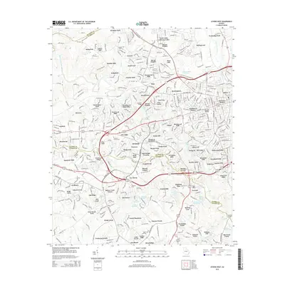 2014 Map of Athens West, 2014 Print