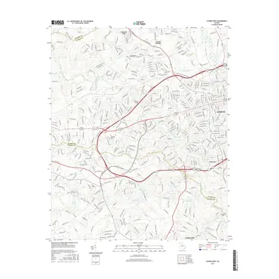 2017 Map of Athens West, 2017 Print